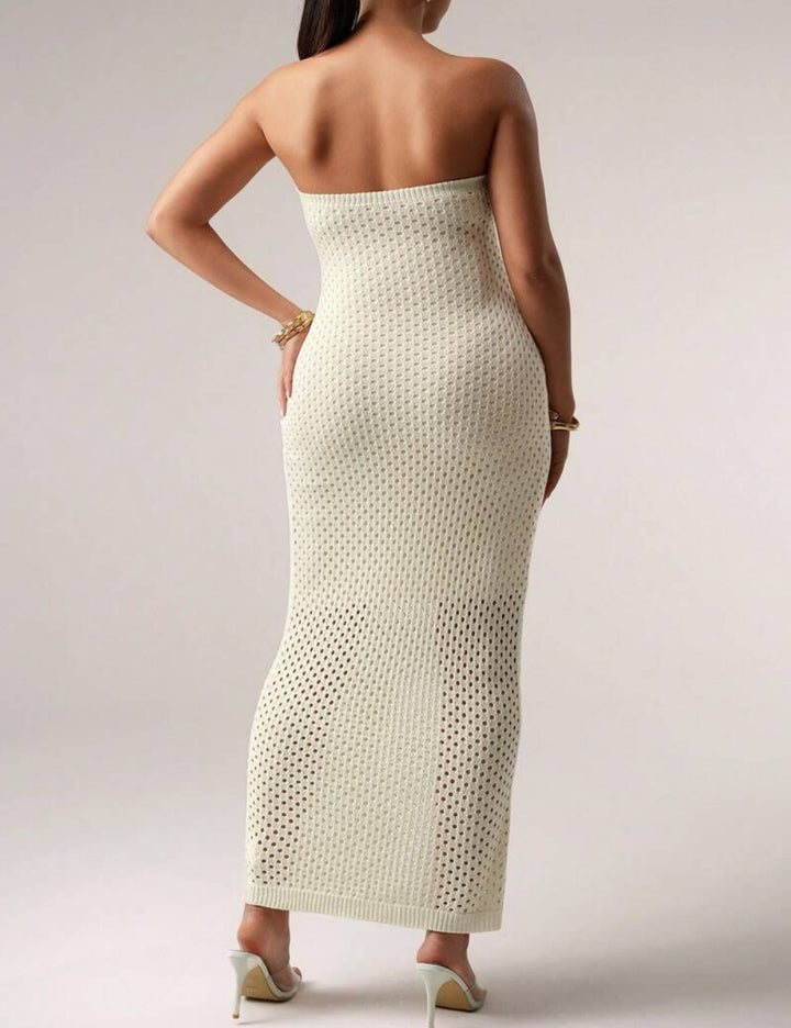 Rochie maxi Shein, crem