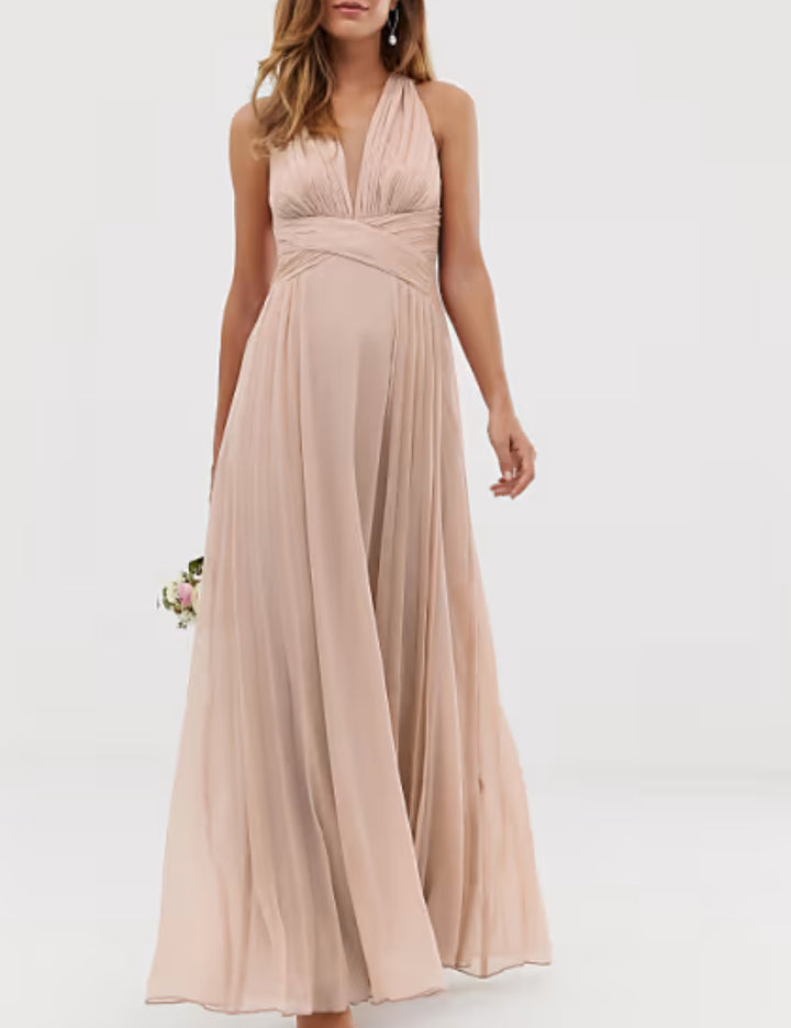 Rochie maxi Asos, crem