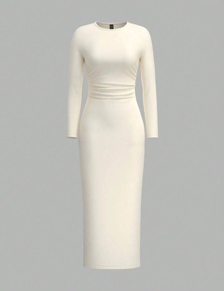 Rochie maxi Shein, crem
