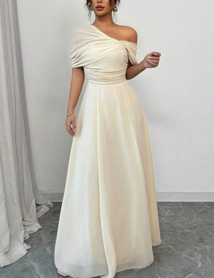 Rochie maxi Shein, crem