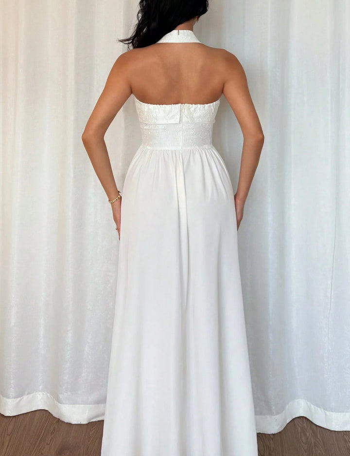 Shein maxi ruha, krémszínű