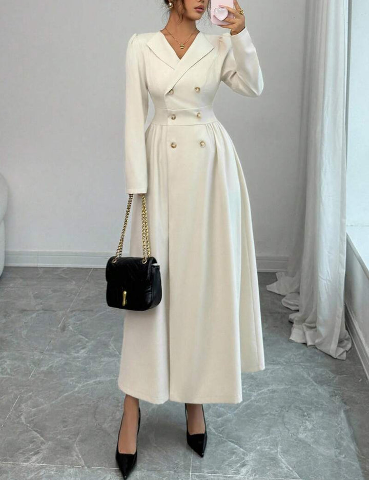Rochie maxi Shein, crem