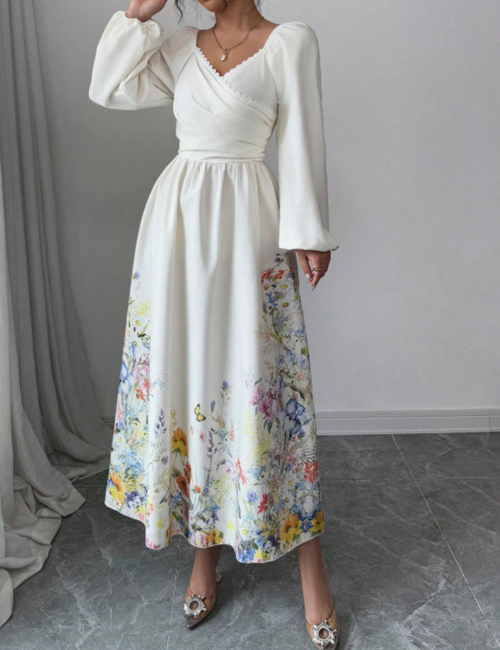 Rochie maxi Shein, crem