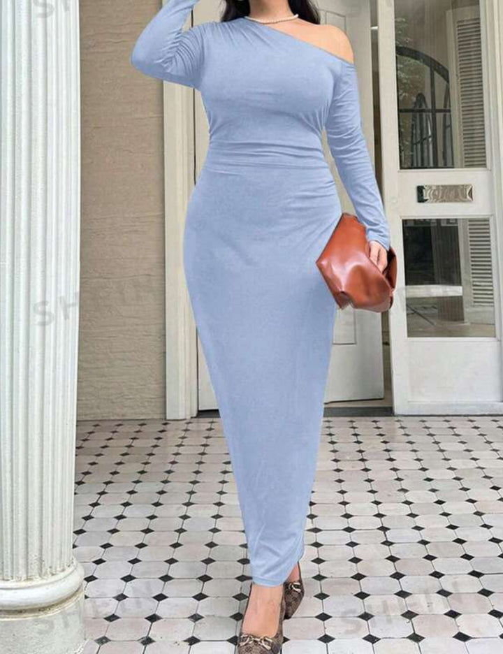 Rochie maxi Shein Curve+, albastru