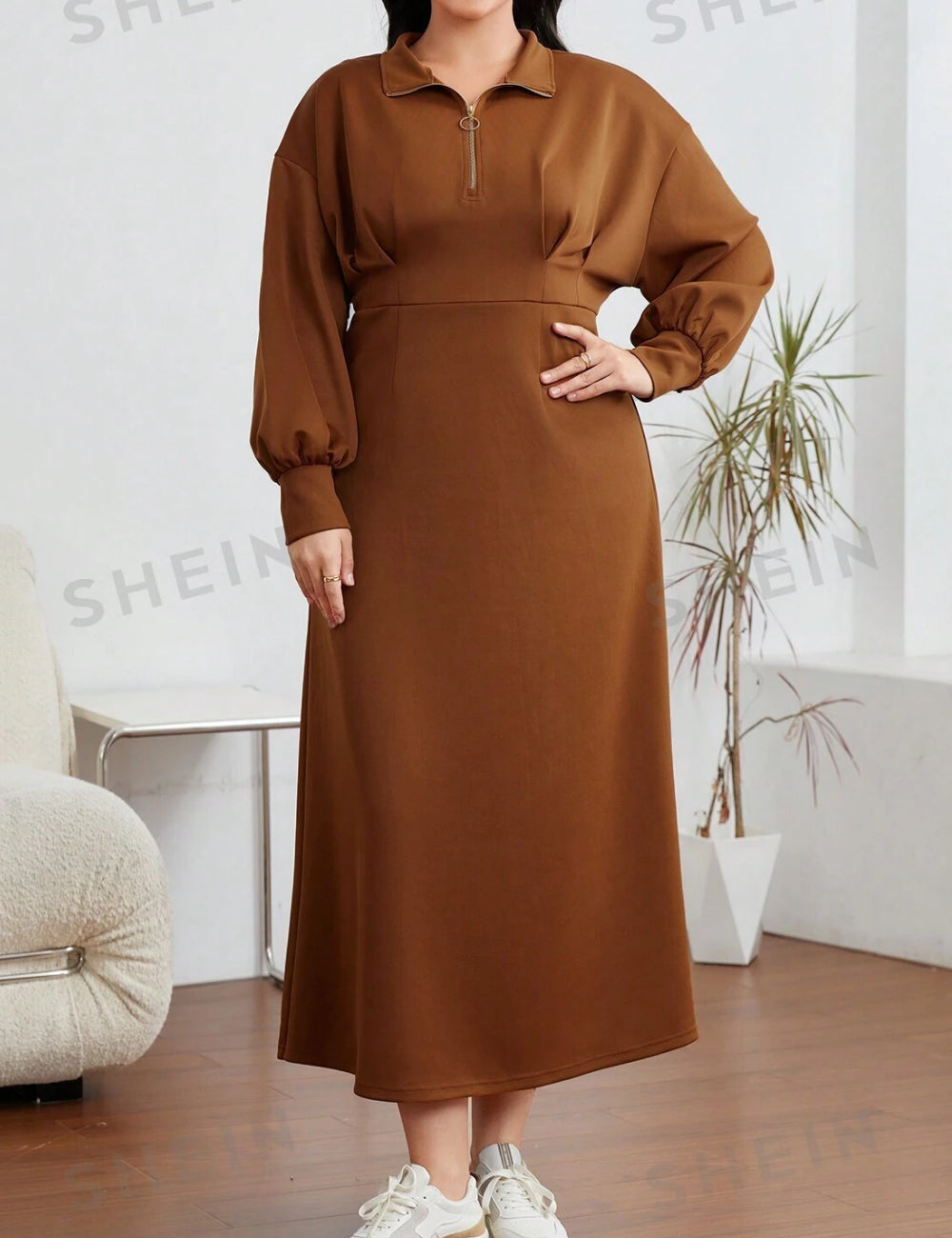 Rochie maxi Shein, maro