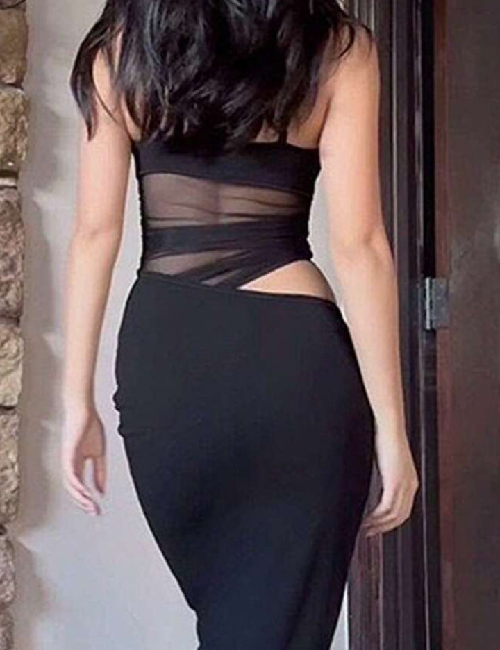 Rochie maxi Shein Curve+, negru
