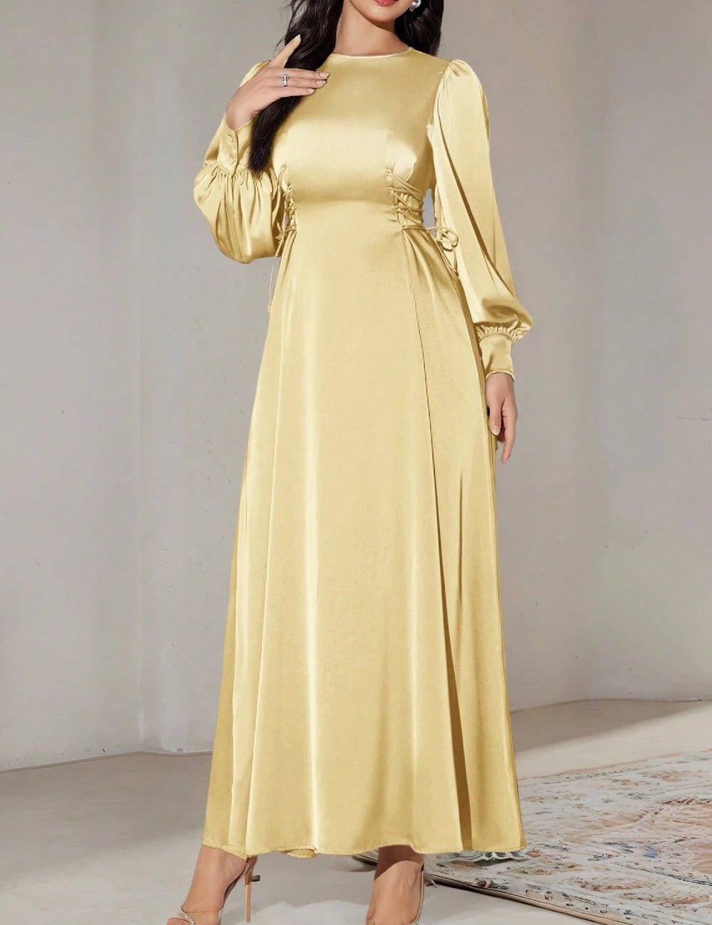 Rochie maxi Shein, galben