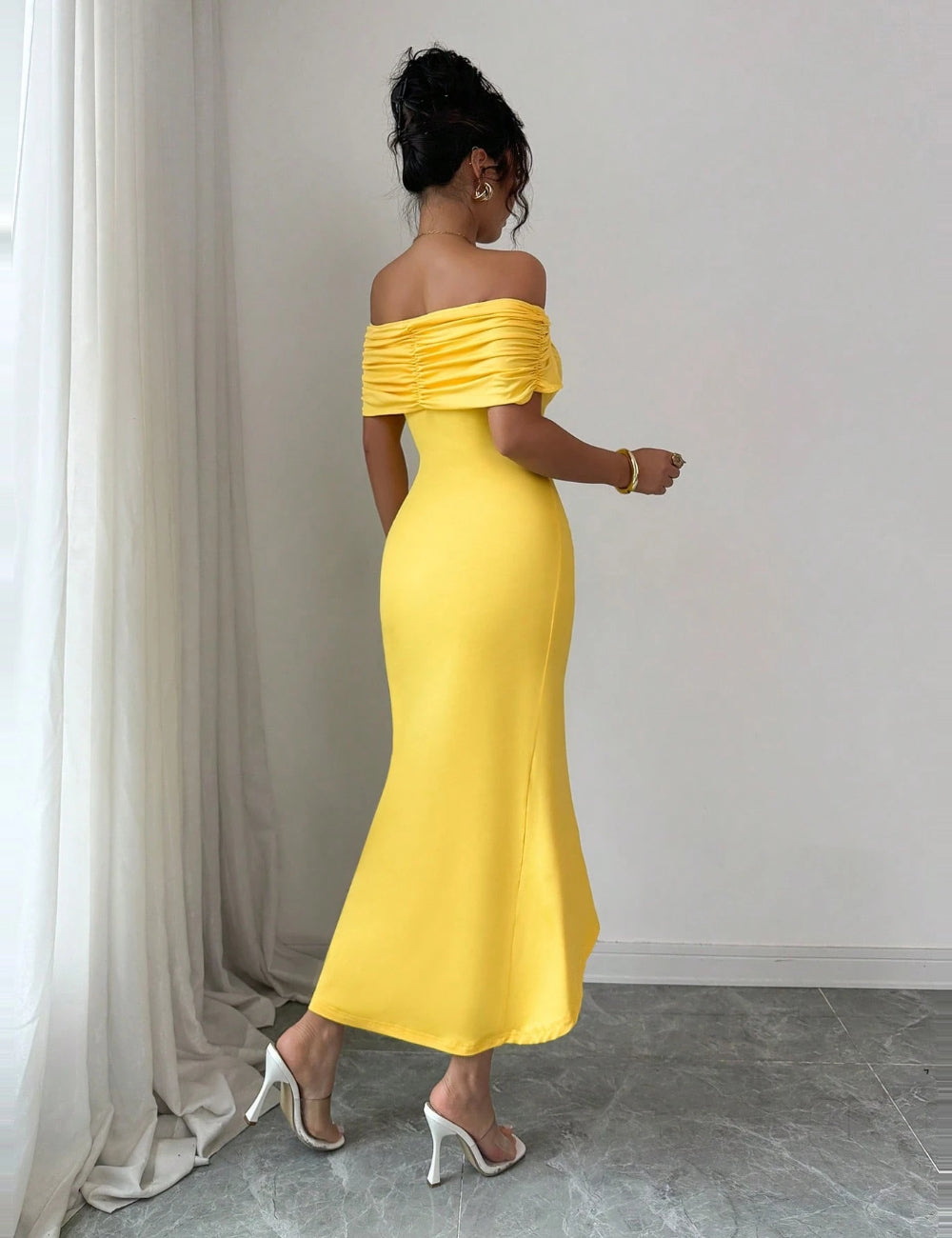 Rochie maxi Shein, galben