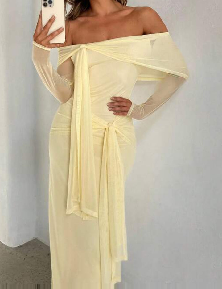 Rochie maxi Shein, galben