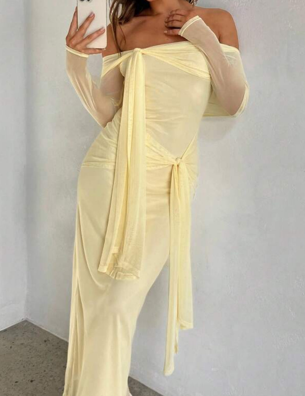 Rochie maxi Shein, galben