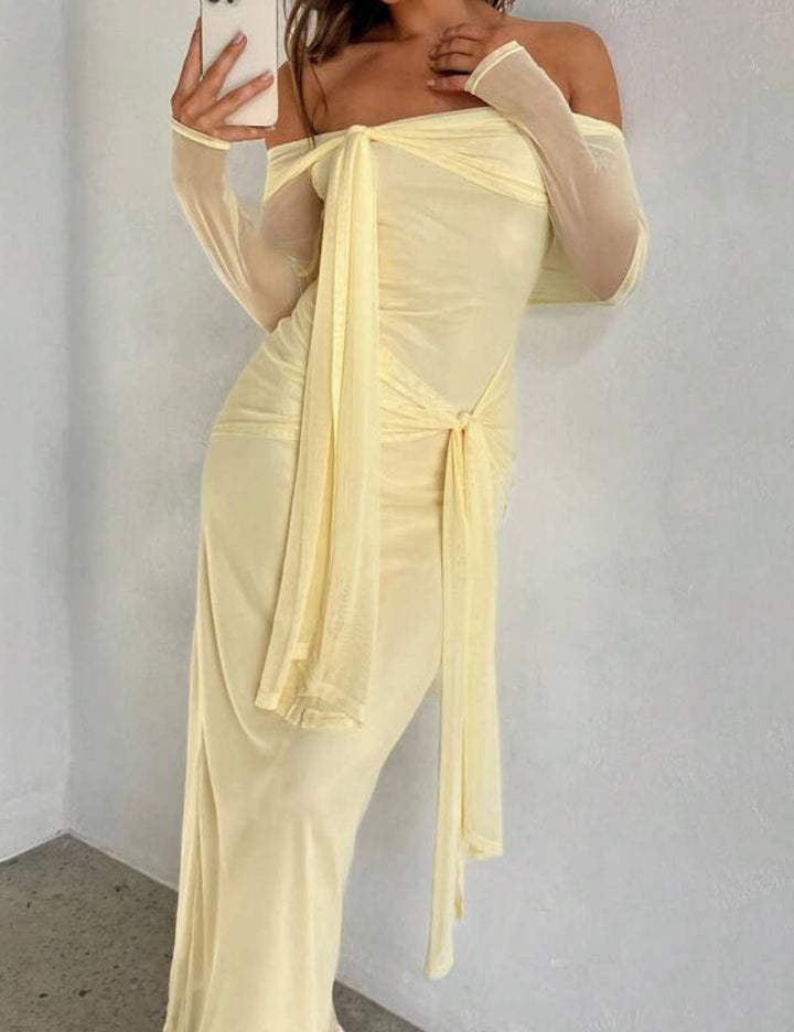 Rochie maxi Shein, galben