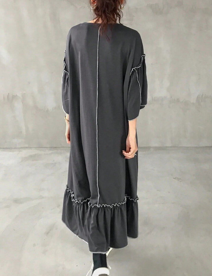 Shein maxi ruha, szürke