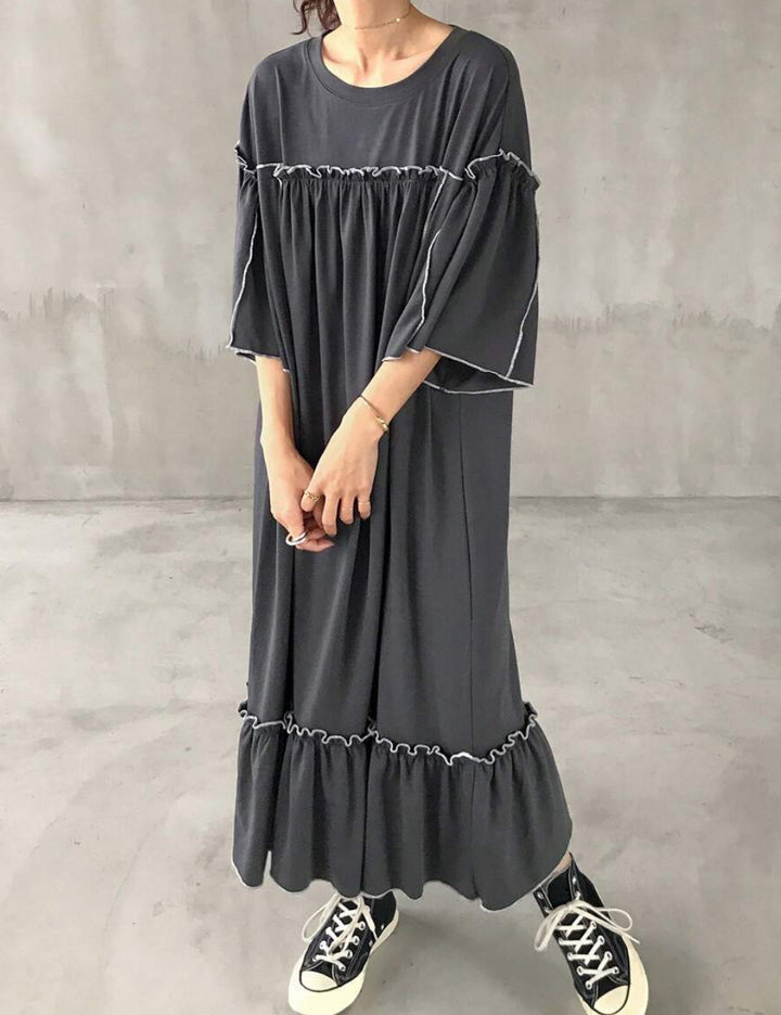 Shein maxi ruha, szürke