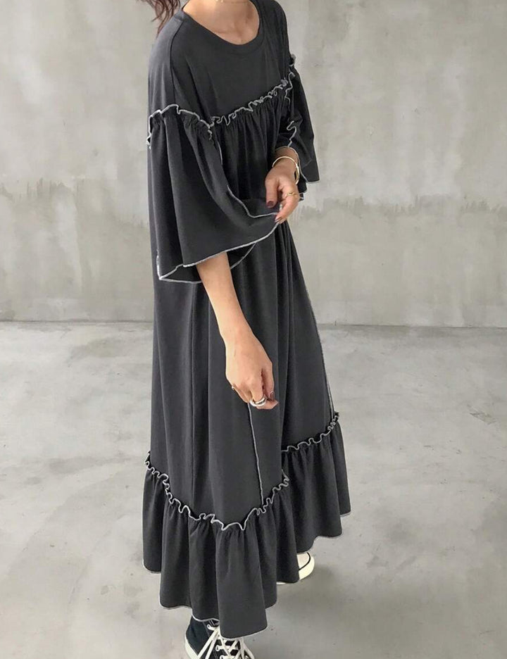 Shein maxi ruha, szürke