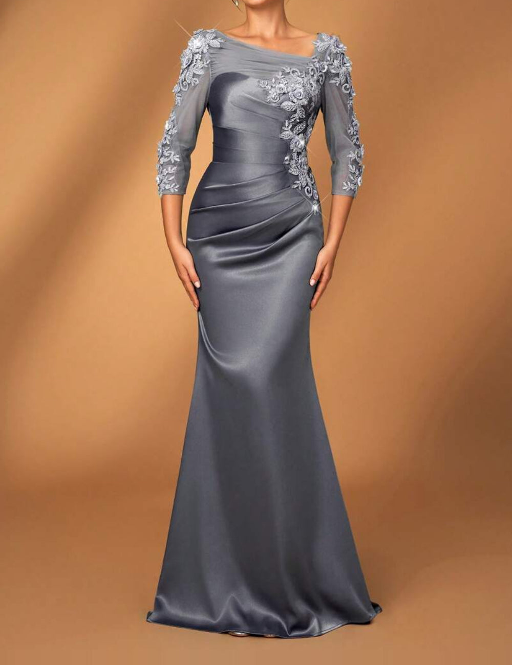 Shein maxi ruha, szürke