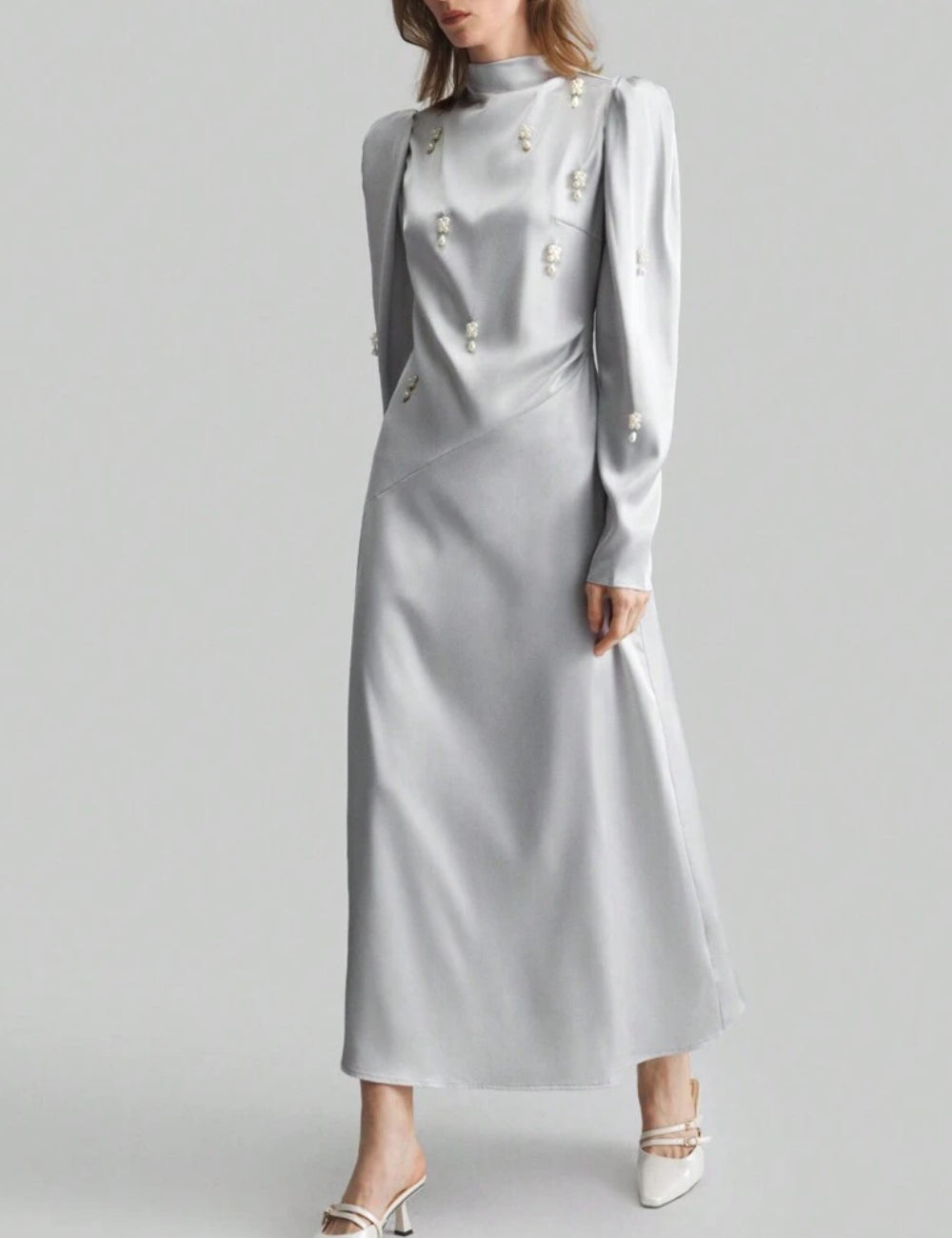 Rochie maxi Shein, gri