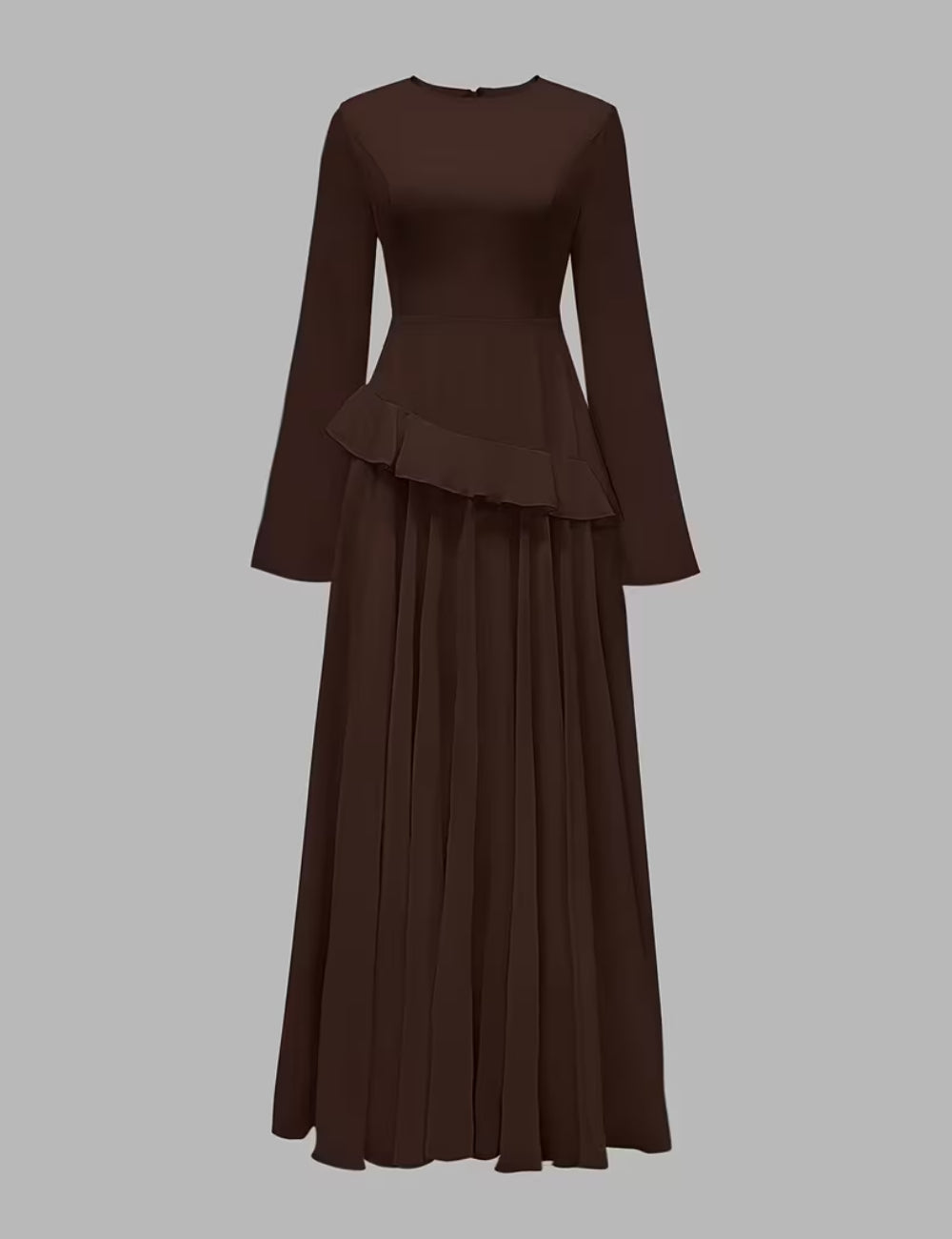 Shein maxi ruha, barna