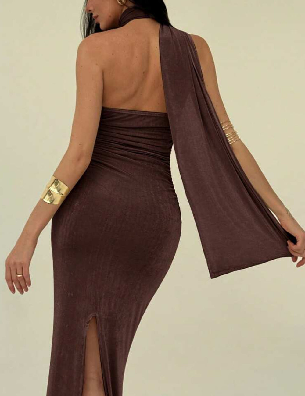 Rochie maxi Shein, maro