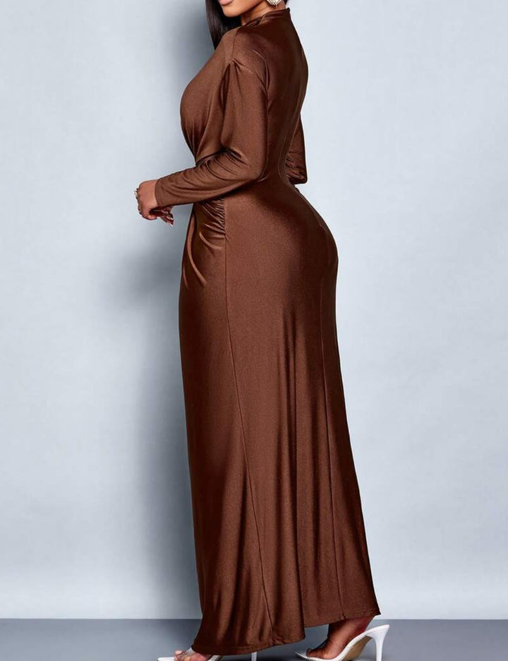 Shein maxi ruha, barna