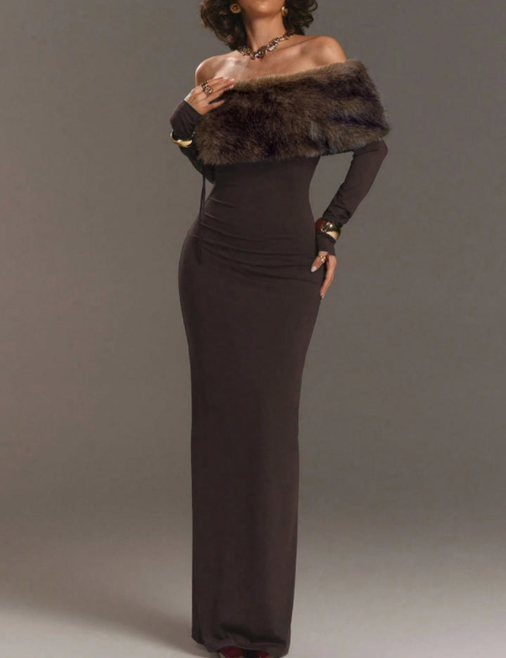 Rochie maxi Shein, maro