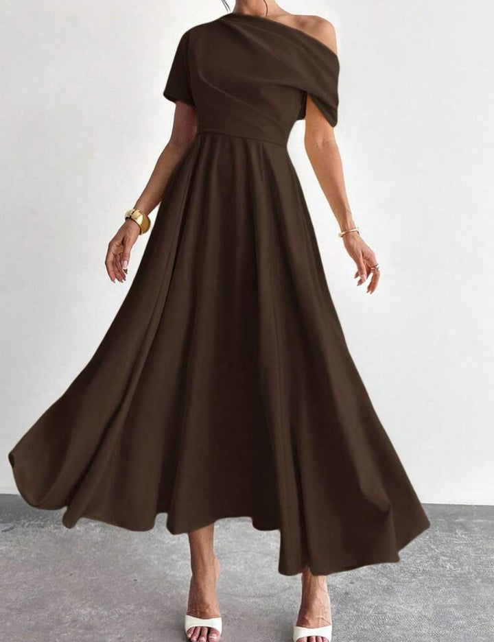 Shein maxi ruha, barna