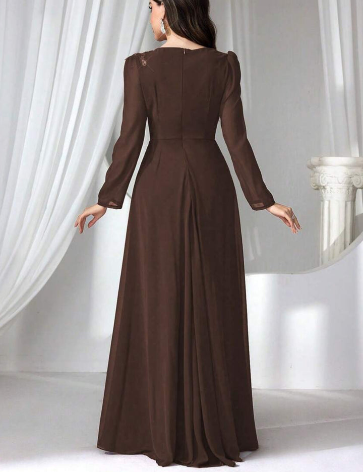 Shein Maxi Dress Brown