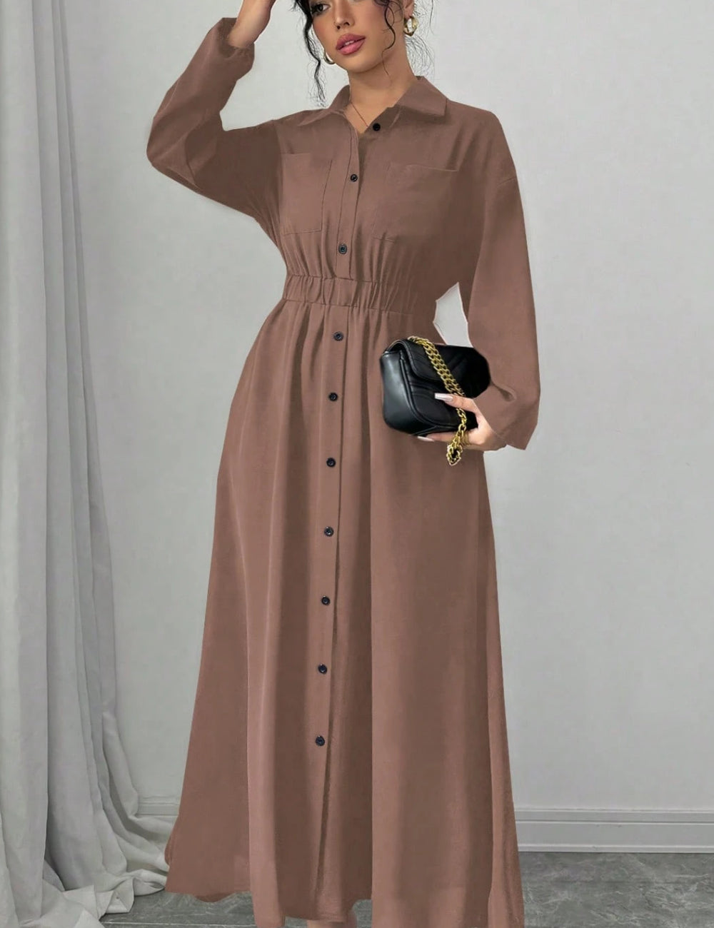 Rochie maxi Shein, maro