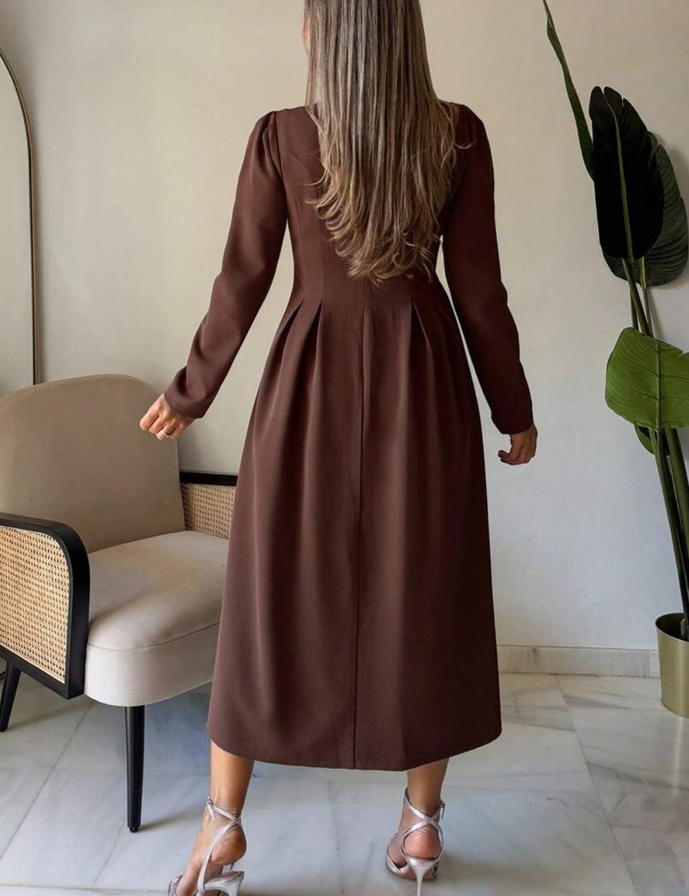 Rochie maxi Shein, maro