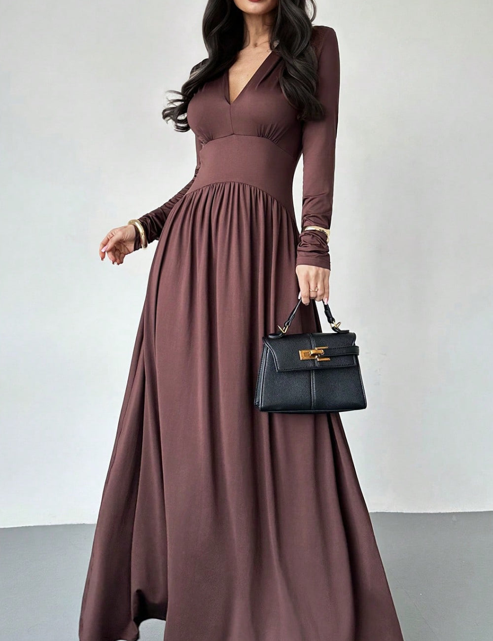 Rochie maxi Shein, maro