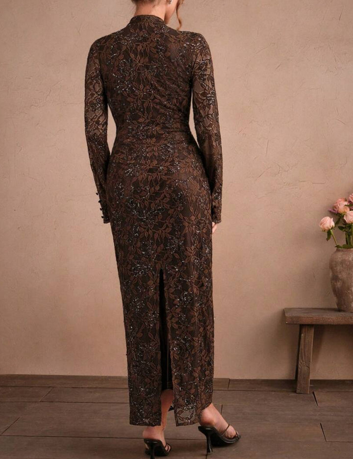 Shein maxi ruha, barna