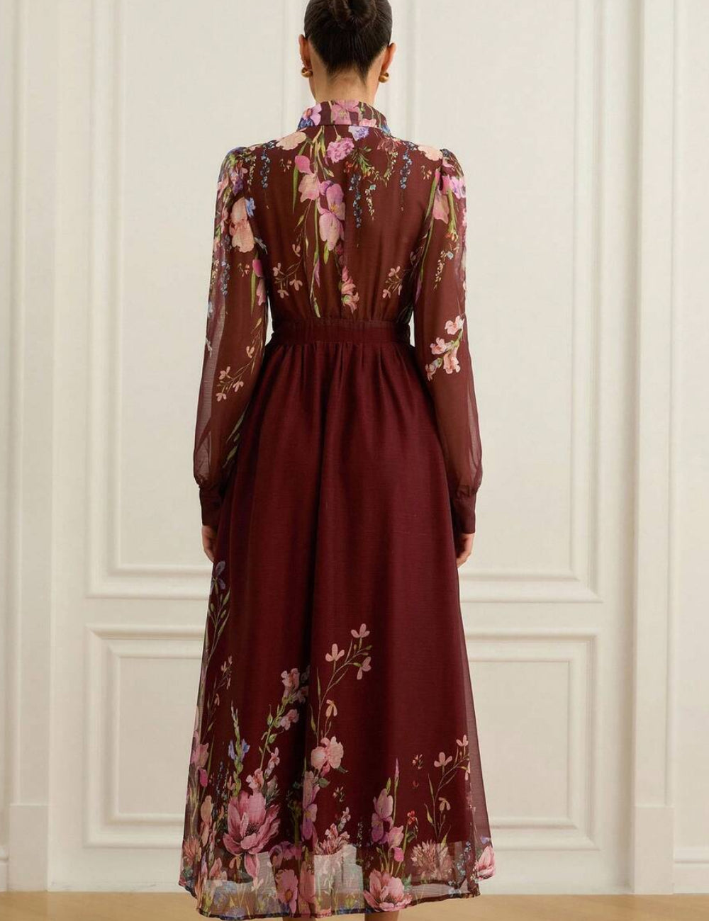 Shein barna maxi ruha