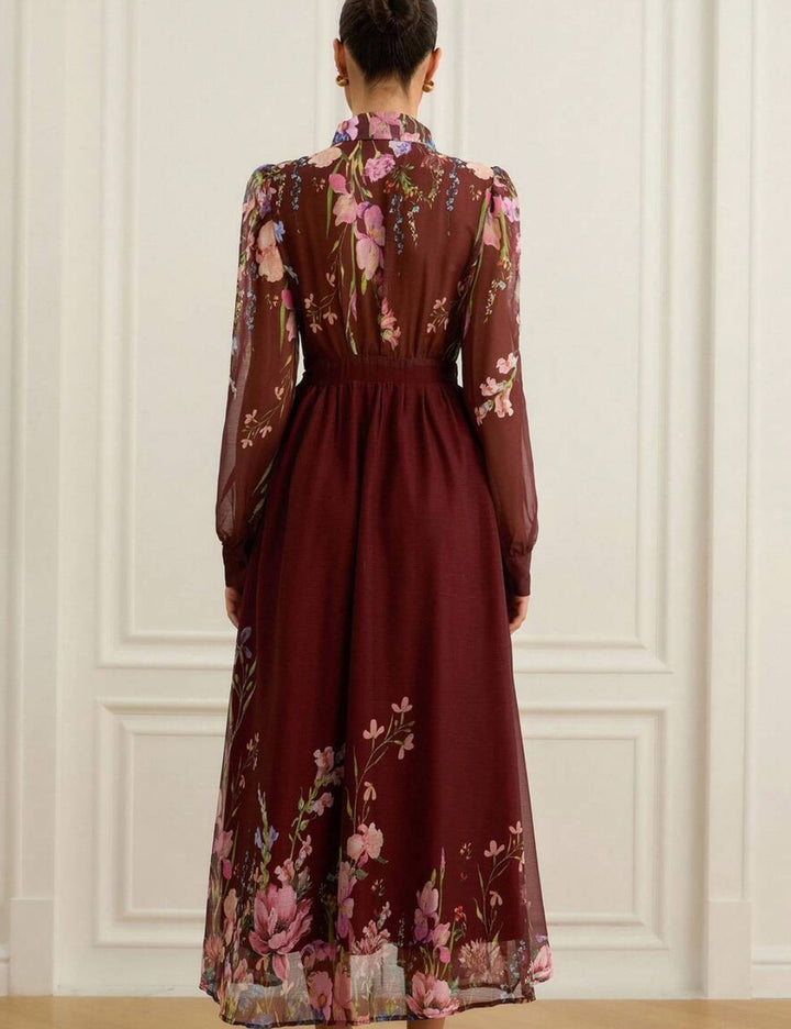 Shein barna maxi ruha