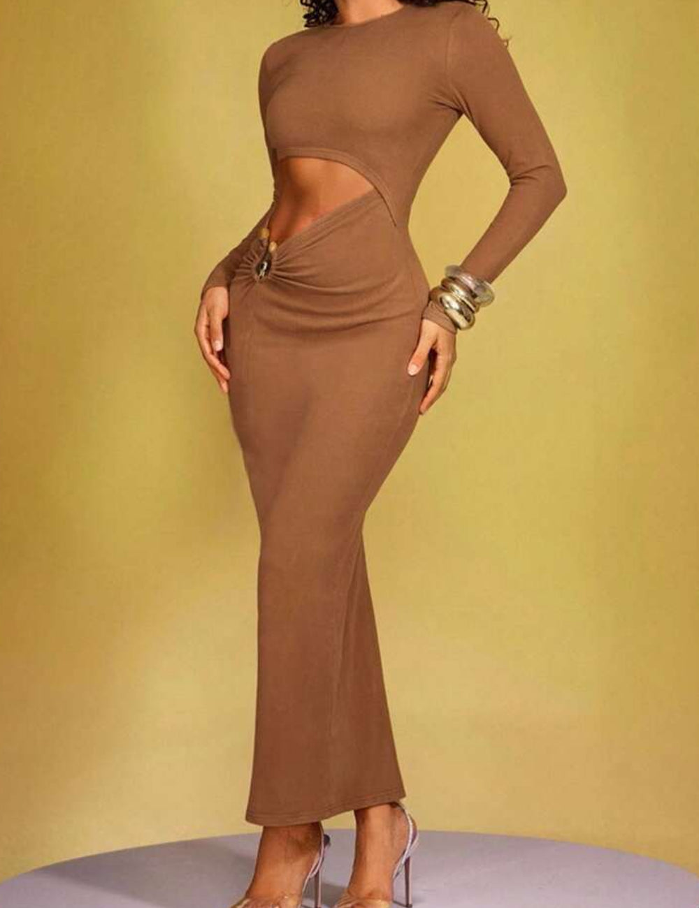 Rochie maxi Shein, maro