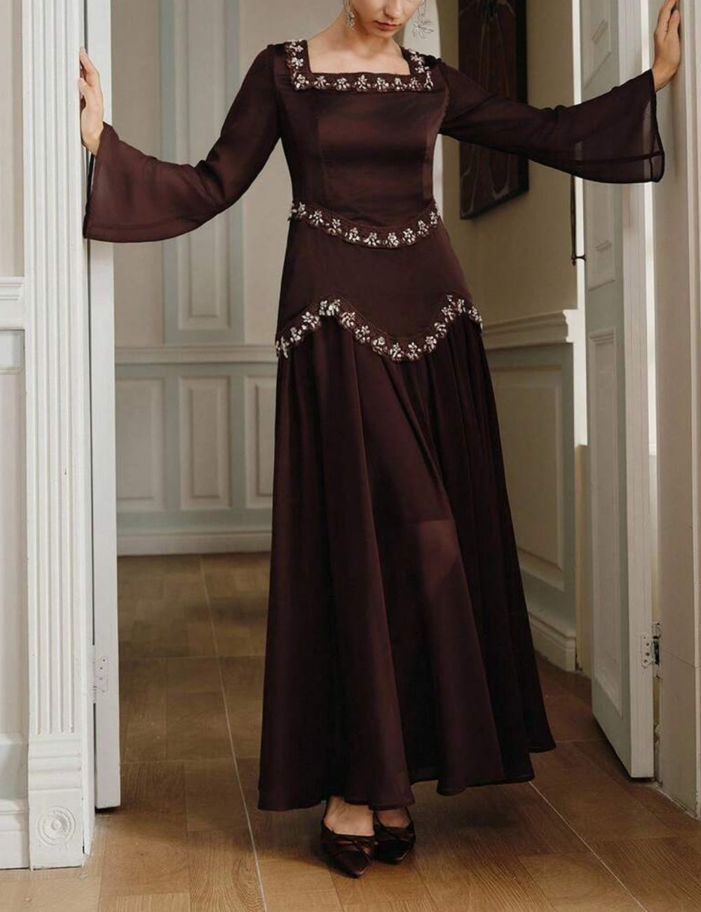 Rochie maxi Shein Anewsta, maro