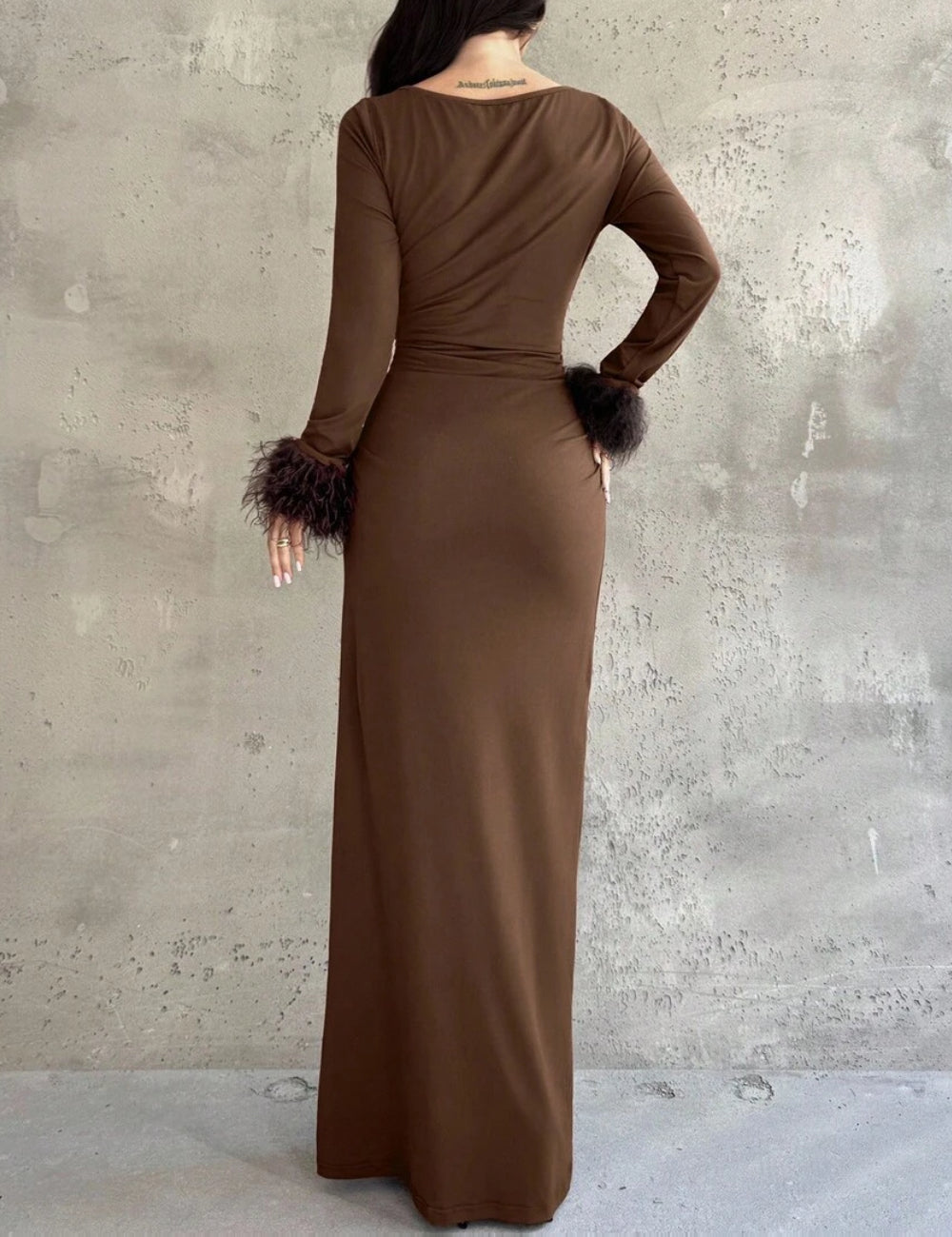 Rochie maxi Shein, maro