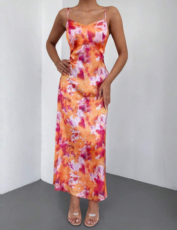 Rochie maxi Shein, mix culori