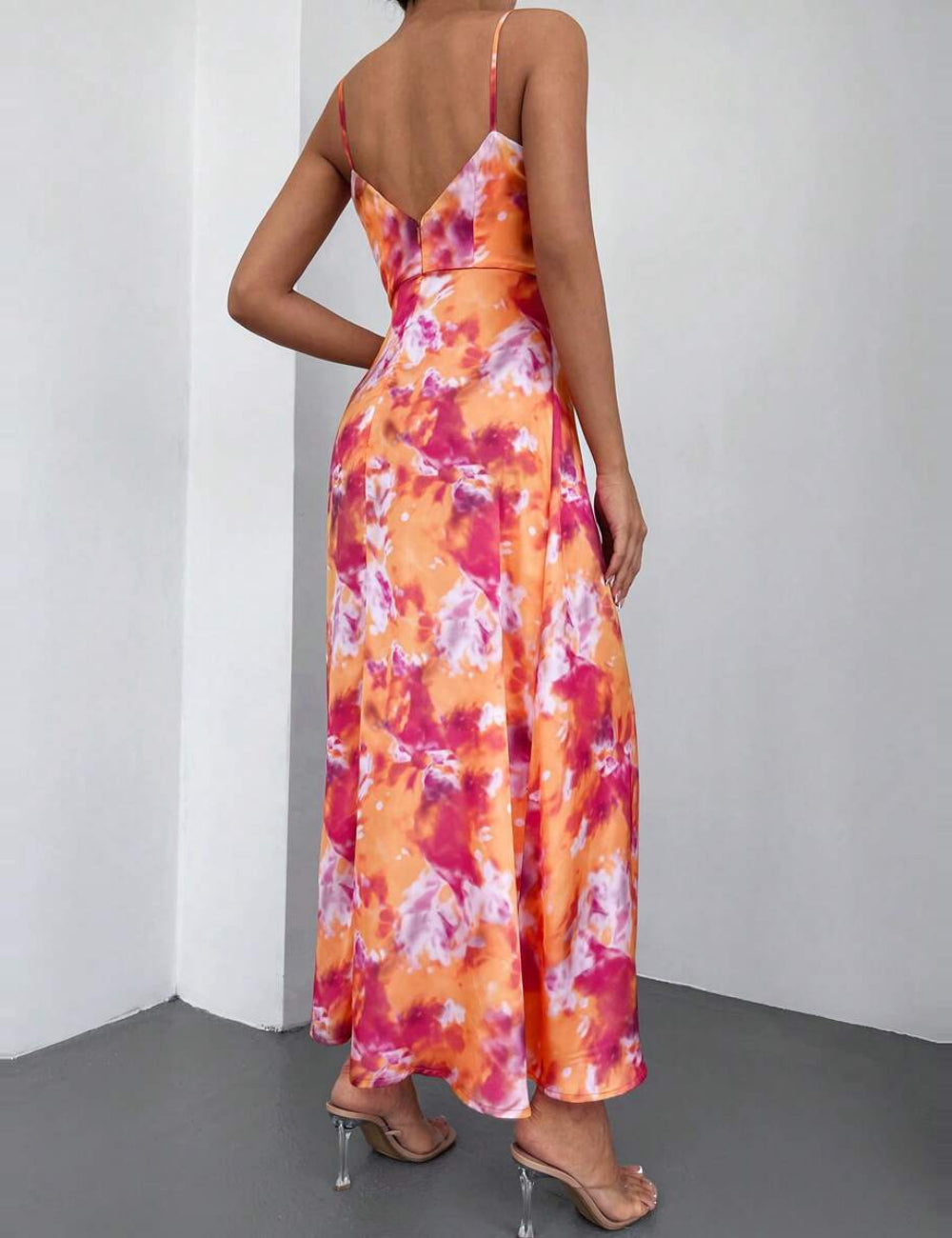 Rochie maxi Shein, mix culori