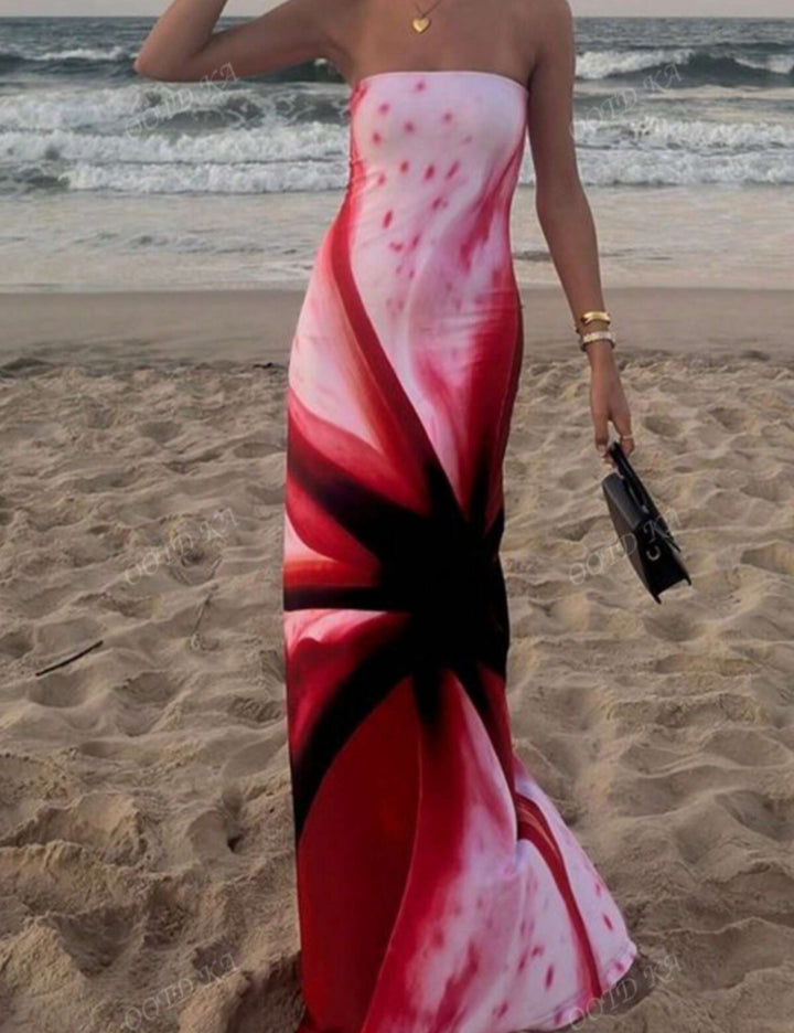 Rochie maxi Shein, mix culori
