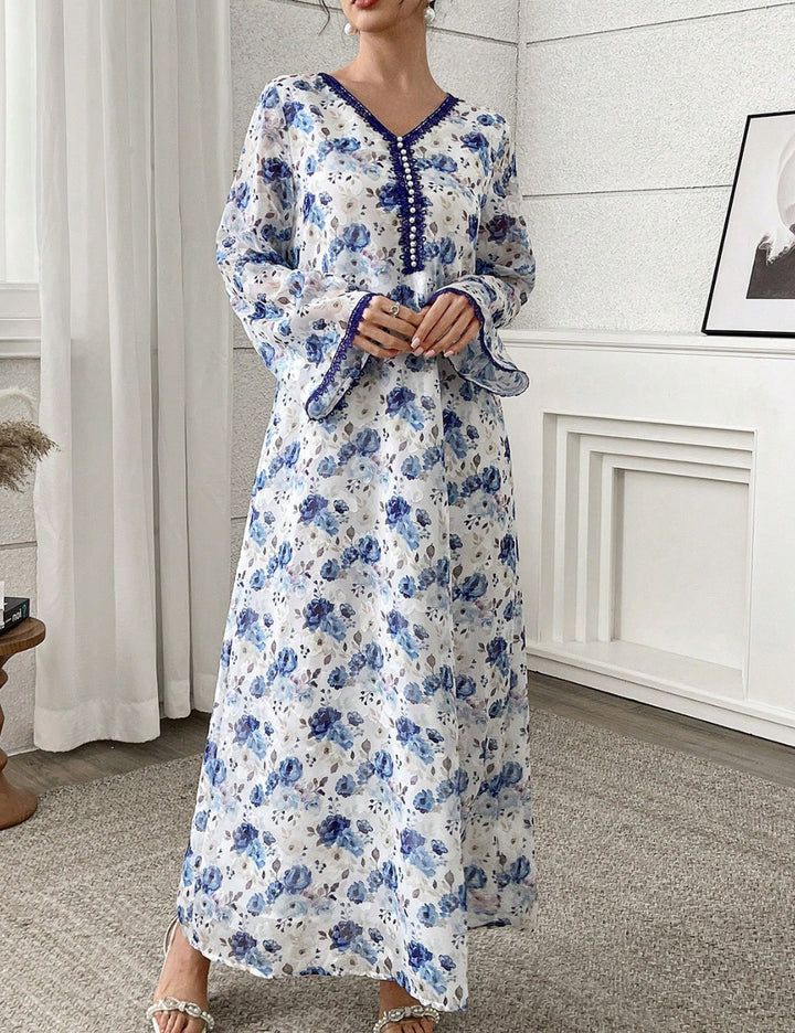 Rochie maxi Shein, mix culori