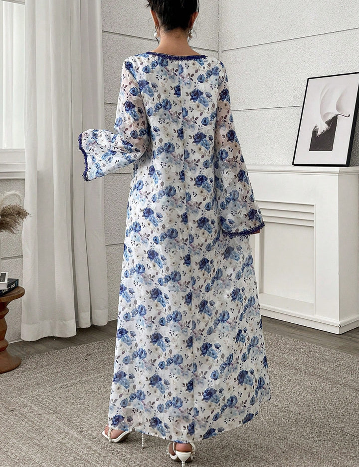 Rochie maxi Shein, mix culori