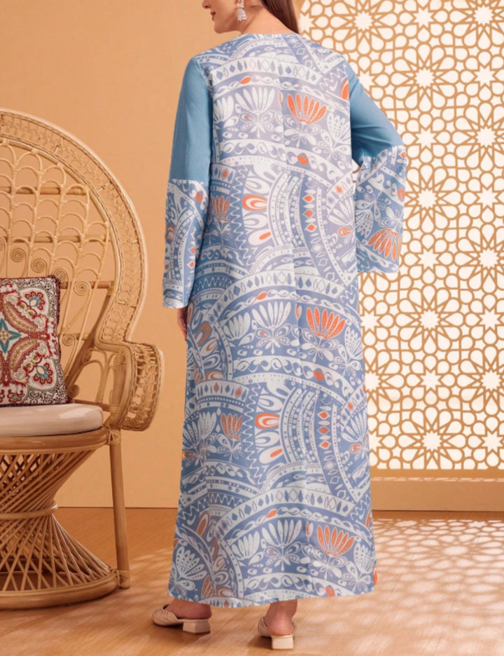 Rochie maxi Shein, mix culori