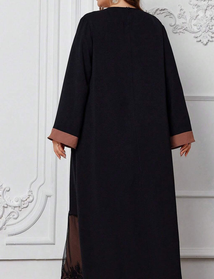 Rochie maxi Shein Curve+, mix culori