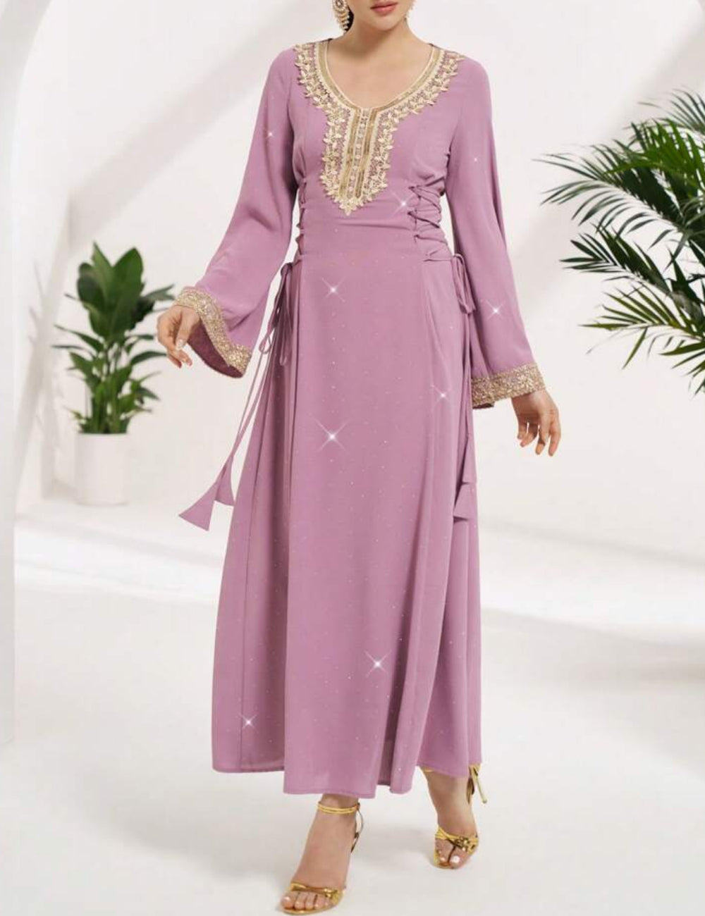 Rochie maxi Shein, mix culori