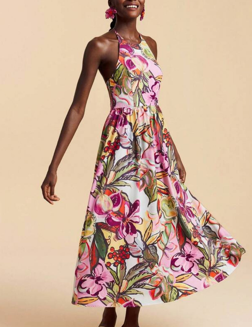 Rochie maxi Shein, mix culori