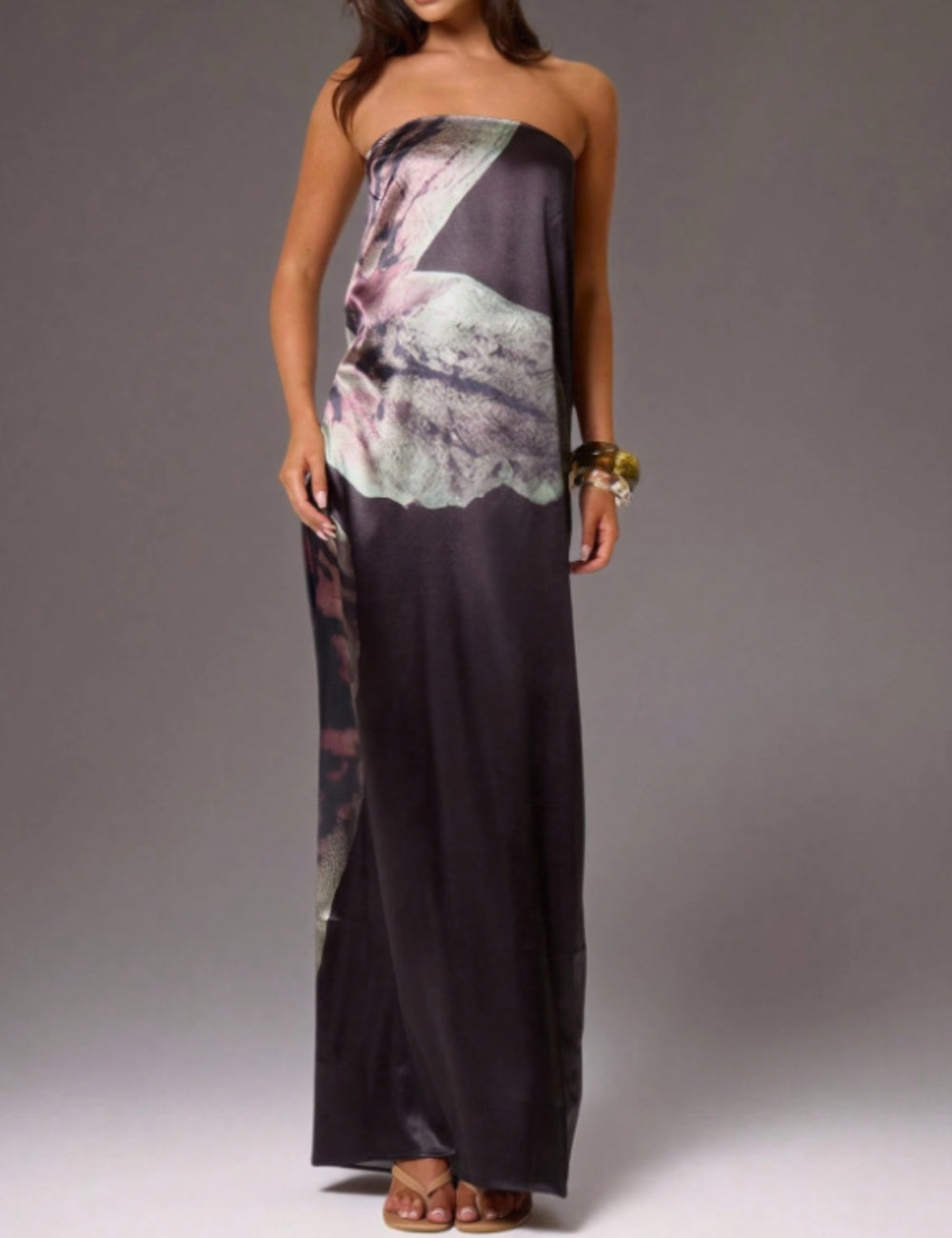 Rochie maxi Shein MUSERA, mix culori