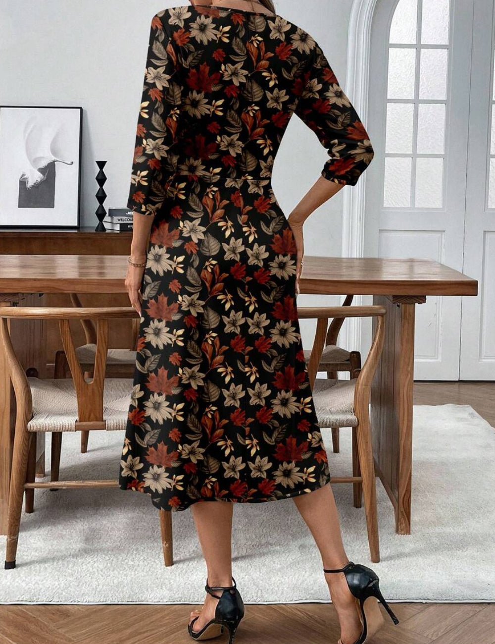 Rochie maxi Shein, mix culori