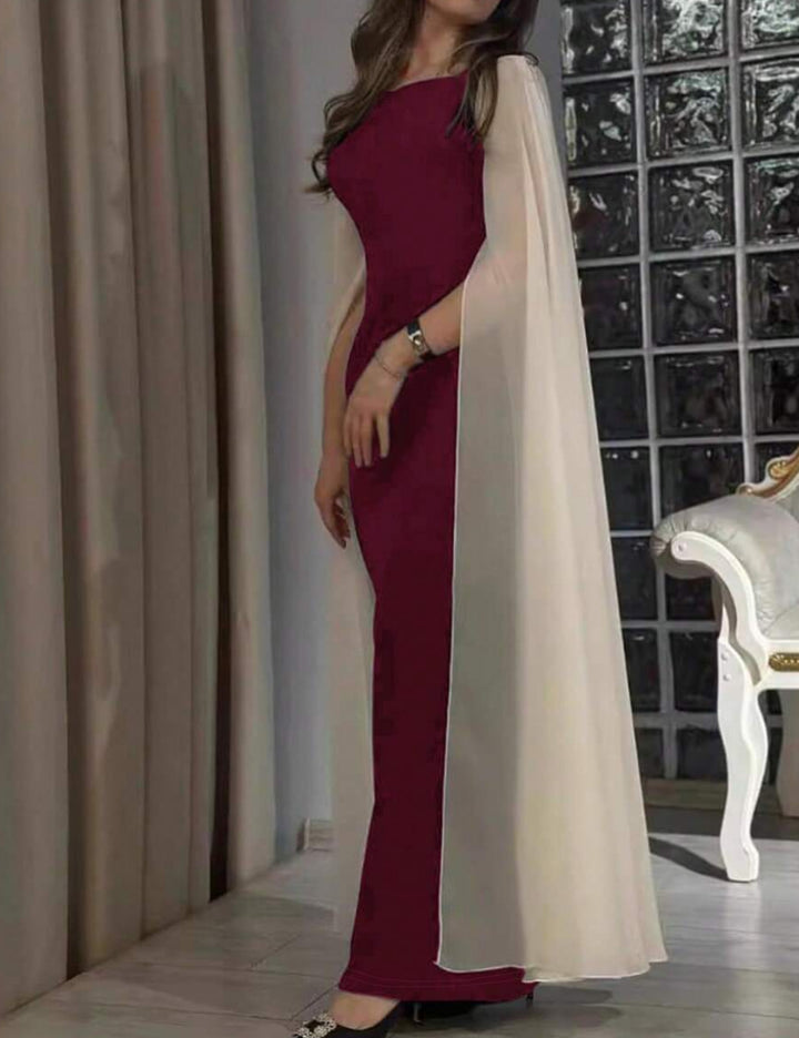 Shein maxi dress, color mix