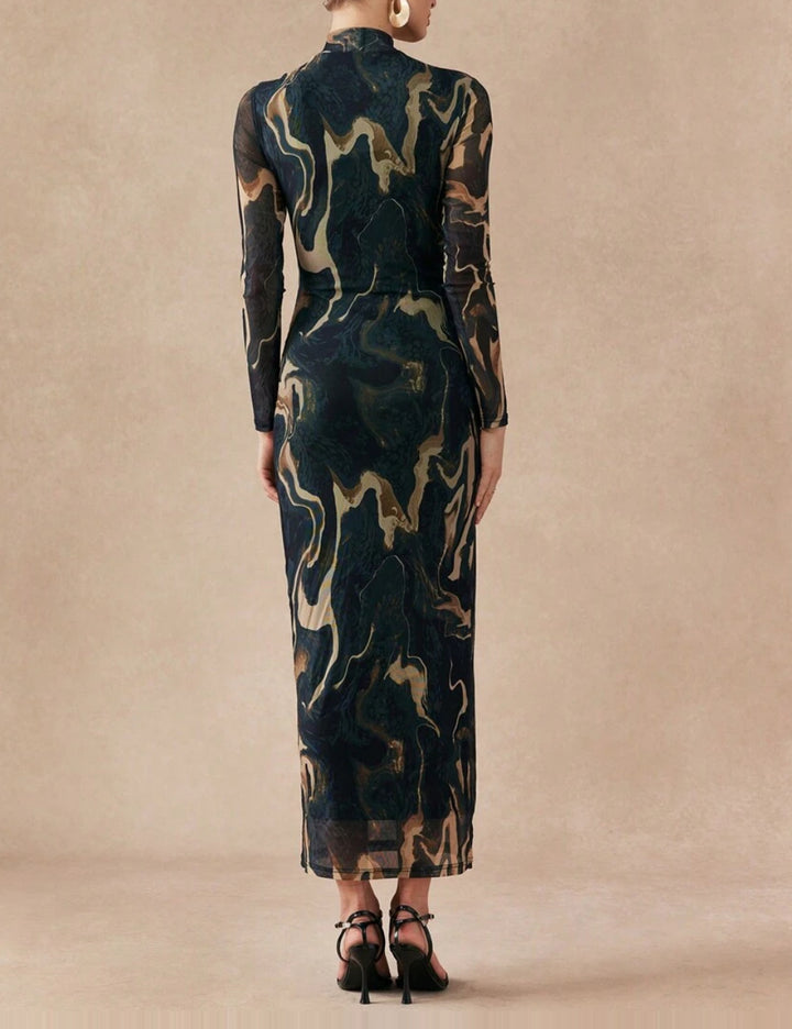 Rochie maxi Shein, mix culori