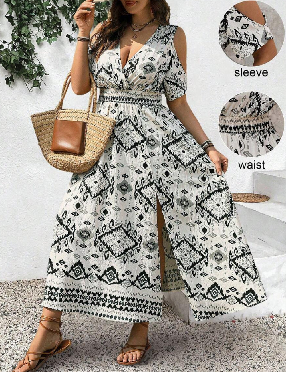 Rochie maxi Shein, mix culori