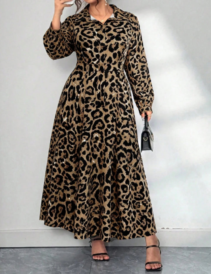 Rochie maxi Shein Curve+, mix culori